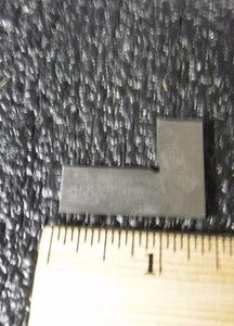  1-3/8" Long Blade, 1" Long Base, 0.0002" Accuracy Steel Square Bevel Edge(G) - Picture 1 of 3