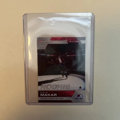 2019 -20 Topps Now Stickers Cale Makar Rookie # 207 - Image 1 of 2