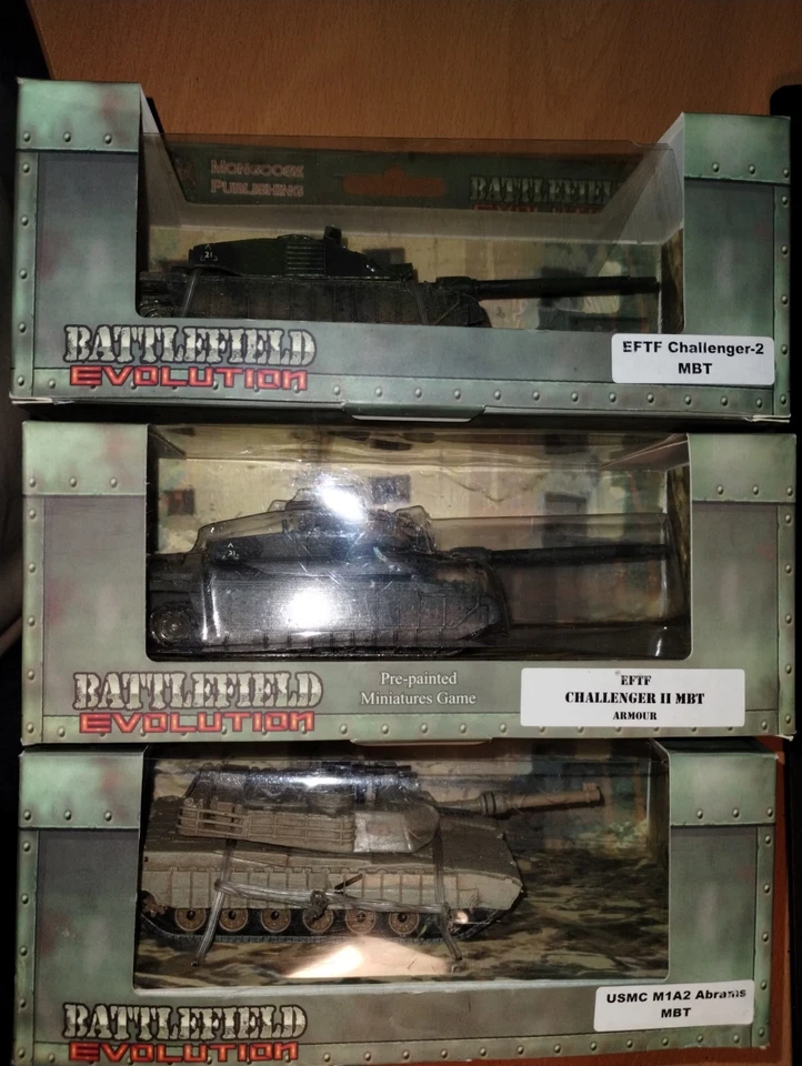 NEW in boxes - Mongoose Publishing Battlefield Evolution Battle Tanks (3) - Image 1 of 1