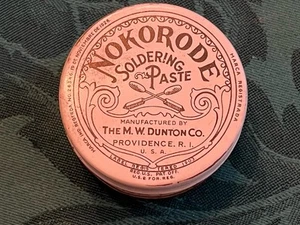 Antique NEW OLD STOCK NOS Nokorode Soldering Paste Flux 2 OZ Can Full THE BEST!! - Picture 1 of 5