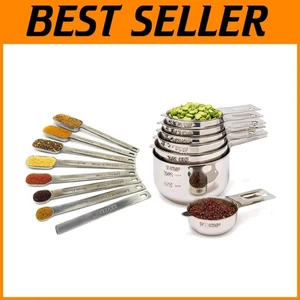 Universal Measuring Spoons and Cups - Engraved Measurements - Picture 1 of 10