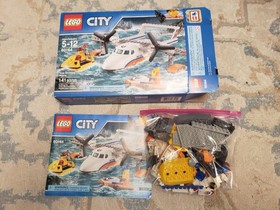 Lego City 60164 Sea Rescue Plane 100% Complete with Box & Instructions Combo S&H