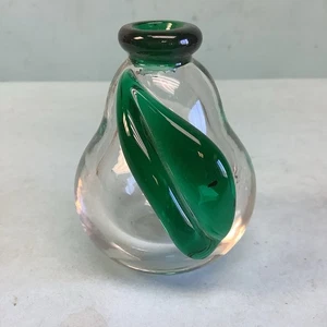 Vintage Murano Archimedes Seguso Glas Birnen Vase signiert 3 1/2" hoch - Bild 1 von 10
