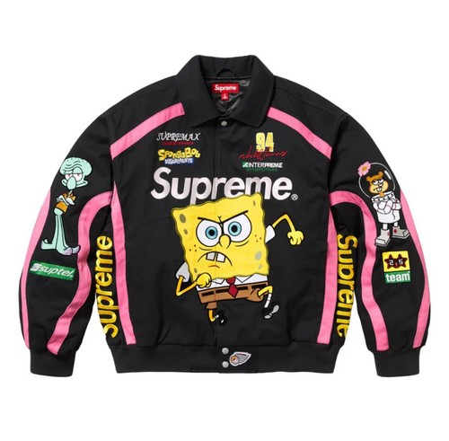 Taglia Large Giacca da corsa Supreme Spongebob Squarepants Jeff Hamilton