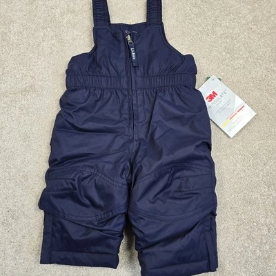 L.L. Bean Cold Buster Baberos Pantalones de Nieve Infantes Talla 6-12M Azul Marino Bebé NUEVO Foto 1 de 4
