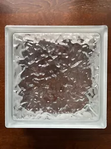 UberHaus Select Ice Shadow GLASS BLOCK Model 78665013 7.5 in x 7.5 in x 3.25 in - Bild 1 von 9