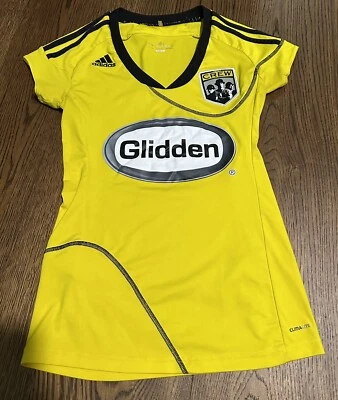 Adidas 2009 MLS Columbus Crew Soccer Home Jersey Women’s Small - Image 1 of 4