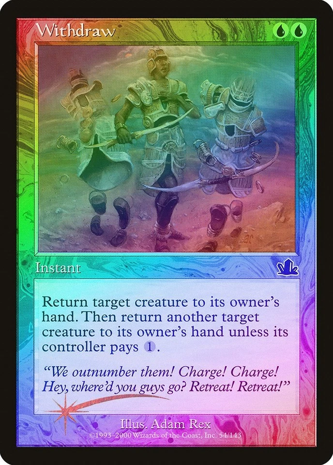 Withdraw FOIL Prophecy PLD Blue Common MAGIC THE GATHERING MTG CARD ABUGames - Image 1 of 1