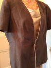Jacques Vert Brown Shantung Jacket  Only S 20