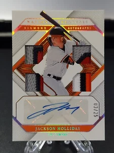 Jackson Holliday 2023 National Treasures Diamond Quads Holo Gold Patch Auto /25 - Bild 1 von 4