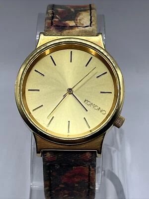 Komonon The Wizard Women's Quartz Watch 37mm Dial Floral Band- New Battery - Image 1 of 4