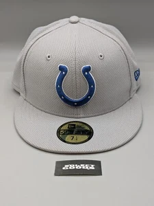New Era 59Fifty Indianapolis Colts Grey Mesh Fitted Hat Size 7 1/4 - Picture 1 of 5