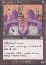 4x Crenellated Wall NM-Mint, English Mercadian Masques MTG Magic