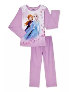DISNEY FROZEN II GIRLS SIZE 6/6X, 7/8, 10/12 FLANNEL 2-PC PAJAMAS NWT NEW - Picture 1 of 3
