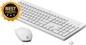 230 Wireless Keyboard and Mouse Combo Set 2.4GHz USB Receiver – White - Picture 1 of 12