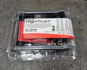 Evolis R6F003AAA Color Ribbon YMCKOK 200 Prints NEW - Picture 1 of 4