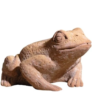 Scultura Rospo in Terracotta Italiana Decorazione Casa e Giardino H18cm - Imagen 1 de 1