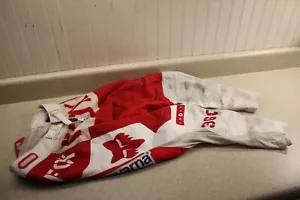 Pantalones Fox 360 Racing Husqvarna Rojos Blancos Talla 28 Gear MX Malla Todoterreno 6304 CC1 - Imagen 1 de 13