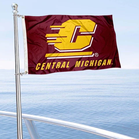 Central Michigan Chippewas Boat Yacht Nautical Flag Cover