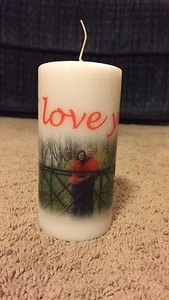 Personalized candles--your candle, your pictures, your memories! - Picture 1 of 14