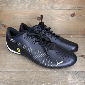 Puma Ferrari Drift Cat 5 Ultra II Black Driving Shoes 306422-03 Men's Size 10.5 - Picture 1 of 11