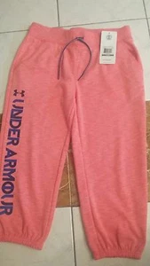 NWT girls size Large Under Armour sweatpants pink $34 - Picture 1 of 3