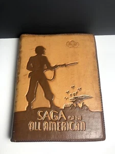 Saga of the All American First Edition 82nd Airborne with Leather Cover RARE - Picture 1 of 6