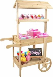 Country Market 21.75In.LX33.75In.WX49.25In.H Flower Stand Raised Garden Bed Nat - Picture 1 of 9
