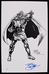 Stampa 11x17 firmata Bob Hall "Dr. Doom" 1974-2000 (JSA) - Foto 1 di 1