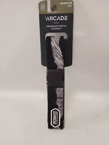 Arcade Original Adventure Belt Unisex Performance Stretch POW Mountain Black - Picture 1 of 8