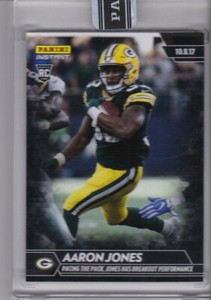 True 1/1 AARON JONES 2017 Panini Instant RC #53 Black #'d One of One Uncirculatd