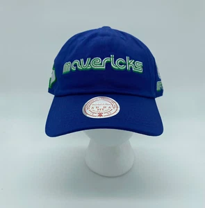Mitchell & Ness Dallas Mavericks NBA City Edition Dad Hat Cap Blue Adjustable - Picture 1 of 6