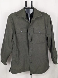 RidgeCut Workwear Mens L Forest Green Shacket Button Up Shirt Jacket Rugged - Picture 1 of 14