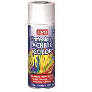 spray vernice acrilica professionale NERO OPACO RAL9005 400ml CFG rapida spry - Foto 1 di 1