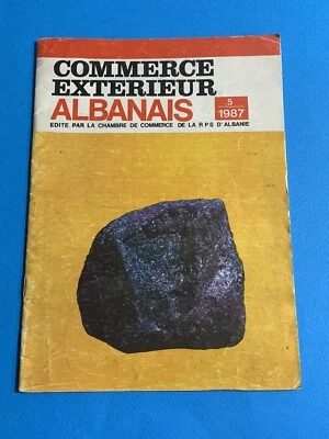 OLD ALBANIA BOOK MAGAZINE-ENVER HOXHA-COMERCE EXTERIEUR ALBANAIS-nr.5-1987-23pgs - Image 1 of 4