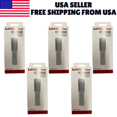 Paquete de 5 teclados LiftMaster 877MAX | Almohadillas de entrada inalámbricas para exteriores Foto 1 de 2