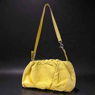 Dolce & Gabbana Amarillo Gamuza Accesorio Bolsa Bolso de Mano - Elegante Mini Bolso Foto 1 de 4