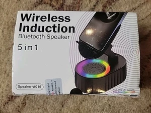 Soporte para teléfono celular con altavoz inalámbrico Bluetooth, altavoz de inducción HD envolvente S - Imagen 1 de 6