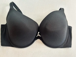 Cacique Boost Plunge Bra 48DDD Black Underwire Cotton Blend - Bild 1 von 9
