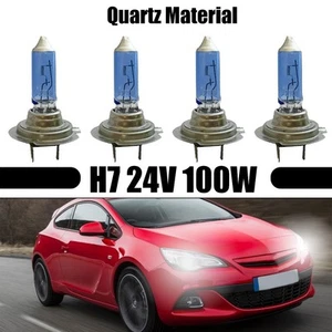 2022 Brand New H7 Headlight Quartz Super White Light 100W 24V All Blue - Picture 1 of 7