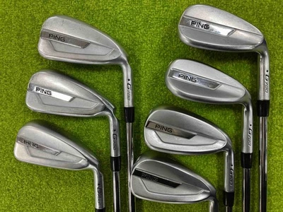 PING G700 Iron Set Black Dot 7pcs 5-6-7-8-9-W-S unknown shaft RH Men Exc - Image 1 of 4