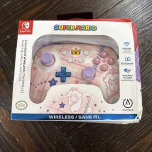 Official Nintendo Switch Princess Peach Wireless Controller-PowerA Damaged Box - Picture 1 of 7