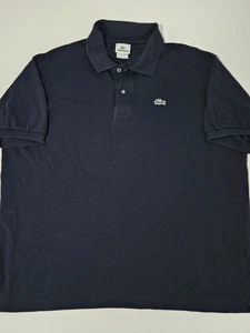 Lacoste Marineblau Klassisch Kurzarm Baumwolle Polo Herren Größe 8 (XXL) Sehr guter Zustand - Bild 1 von 12