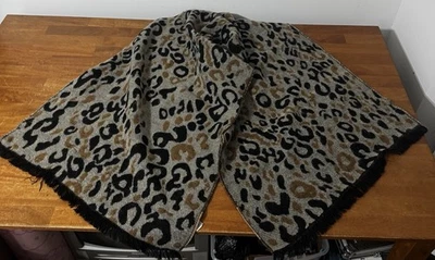 Bufanda polar gruesa con estampado de animales para mujer  Foto 1 de 4