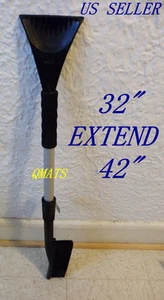 Pala de cepillo para quitar raspador de hielo nieve vehículo automóvil 32" extensor 42" (TRABAJO PESADO) - Imagen 1 de 6