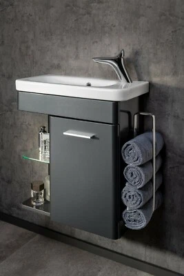 Lanzet Gäste WC Set 2-tlg K8 Badmöbel 60 cm Unterschrank Möbel Made in Germany - Bild 1 von 3