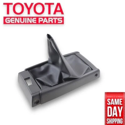 93 - 98 TOYOTA T100 CENTER CONSOLE SHIFTER BEZEL LEATHER BOOT TRIM GRAY OEM NEW - Image 1 of 4