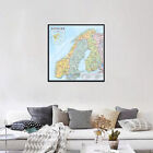 Norwegian City Map Style Russian Canvas Square Picture Modern Poster Wall Decor
