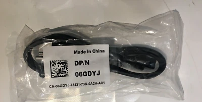 Dell Notebook Laptop Netzkabel Schuko auf  C5 0,9m 06GDYJ 0H718C neu ovp - Bild 1 von 3