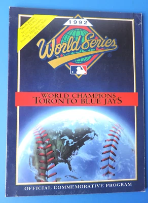 1992 Toronto Blue Jays MLB World Series Champions Official Commemorative Program - Image 1 of 4